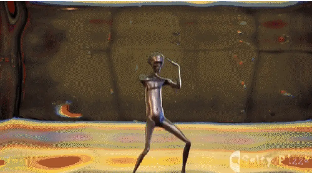 dancing alien